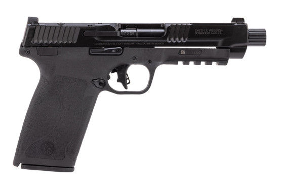 Smith & Wesson M&P 5.7, no thumb safety.